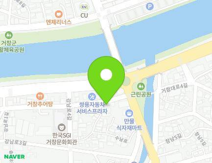 경상남도 거창군 거창읍 강남로1길 196 (현대미용실) 지도