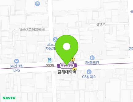 경상남도 김해시 김해대로 2641 (안동, 김해대학역) 지도