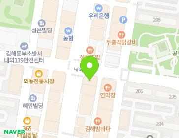 경상남도 김해시 내외중앙로 50 (외동) 지도
