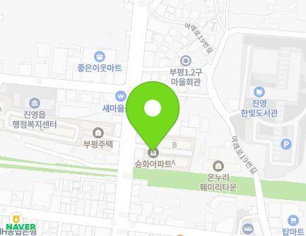 경상남도 김해시 진영읍 여래로 25-2 (승화국민주택) 지도