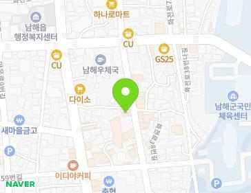 경상남도 남해군 남해읍 화전로38번길 25-1 (만복) 지도