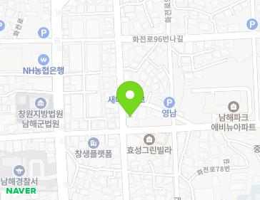 경상남도 남해군 남해읍 화전로96번가길 4 (국민건강보험남해센터) 지도