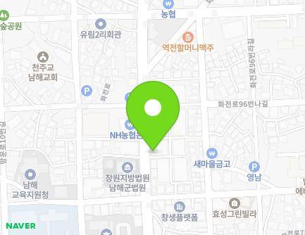 경상남도 남해군 남해읍 화전로 102-2 (태양미용실) 지도