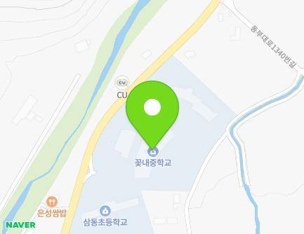 경상남도 남해군 삼동면 동부대로 1316 (꽃내중학교) 지도