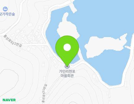 경상남도 남해군 창선면 흥선로921번길 24-1 (가인리천도부락새마을회관) 지도