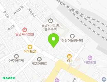 경상남도 밀양시 중앙로 100-1 (가곡동) 지도