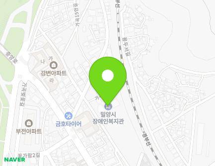 경상남도 밀양시 가곡14길 22 (가곡동, 밀양시장애인복지관) 지도