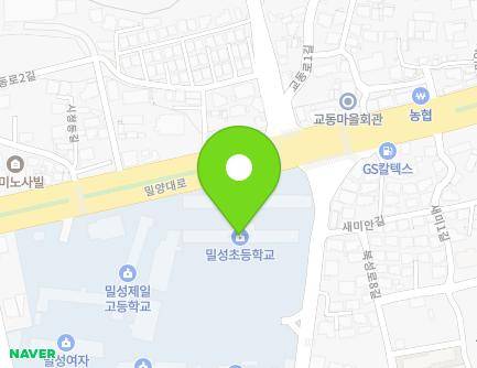 경상남도 밀양시 석정로 139 (내이동, 밀성초등학교) 지도