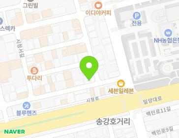 경상남도 밀양시 시청서길 8 (내이동) 지도