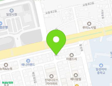 경상남도 밀양시 북성로5길 42 (내이동) 지도