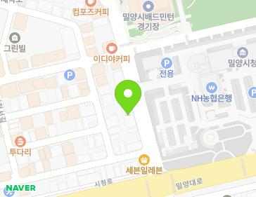 경상남도 밀양시 시청로 9 (내이동) 지도
