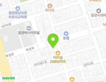 경상남도 밀양시 북성로 16 (내이동) 지도