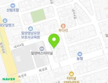 경상남도 밀양시 북성로 11-6 (내이동) 지도