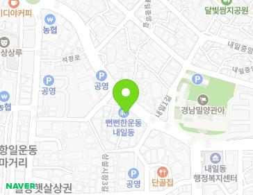 경상남도 밀양시 중앙로 357 (내일동) 지도