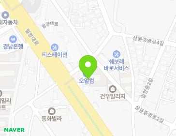 경상남도 밀양시 밀양대로 1744 (삼문동) 지도