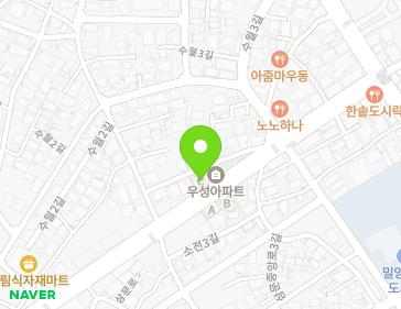 경상남도 밀양시 삼문로 33-13 (삼문동, 우성주택) 지도