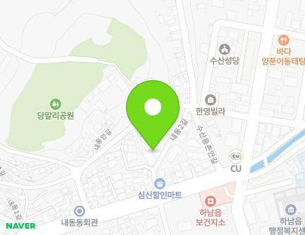 경상남도 밀양시 하남읍 내동2길 7 (천우연립맨션) 지도