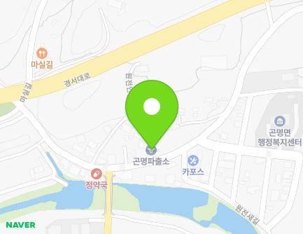 경상남도 사천시 곤명면 곤명1로 105 (곤명파출소) 지도