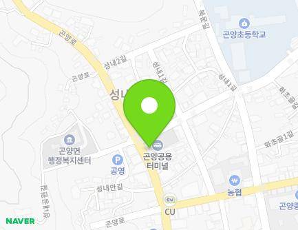 경상남도 사천시 곤양면 성내로 2 (곤양버스터미널) 지도