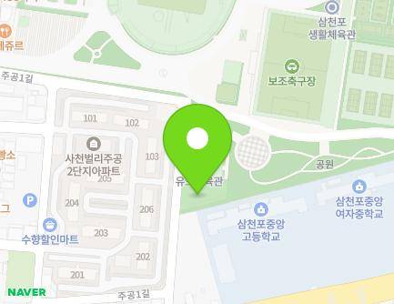 경상남도 사천시 주공1길 8-24 (벌리동, 사천시유도체육관) 지도