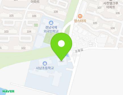 경상남도 사천시 사남면 조동길 49-30 (어린이도서관) 지도