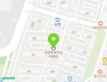 경상남도 사천시 사남면 조동길 61 (사천푸르지오) 지도