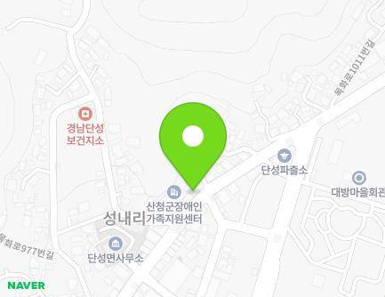 경상남도 산청군 단성면 목화로 995 (가축병원) 지도