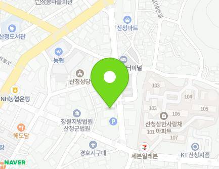 경상남도 산청군 산청읍 덕계로 7 (산청우체국) 지도