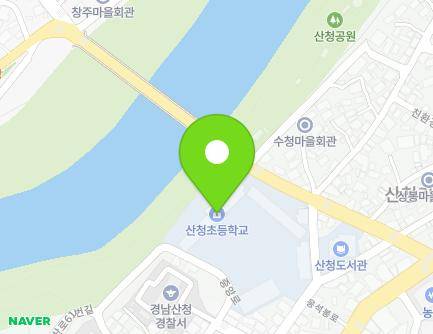 경상남도 산청군 산청읍 꽃봉산로79번길 43 (산청초등학교) 지도