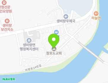 경상남도 산청군 생비량면 비량로34번길 21 (참포도교회) 지도