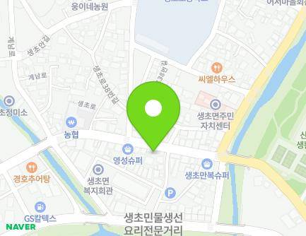 경상남도 산청군 생초면 생초로 33 (화신당시계점) 지도