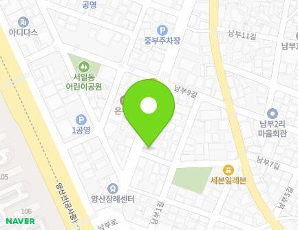 경상남도 양산시 서일동로 14 (남부동, 양산가구마트) 지도