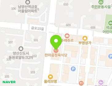 경상남도 양산시 동면 금오13길 18 (동진그린타워) 지도