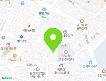 경상남도 양산시 북안남5길 15 (북부동, 양산시장애인복지관) 지도