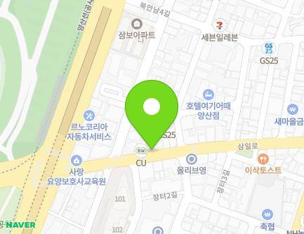 경상남도 양산시 삼일로 75 (북부동, 외한은행) 지도