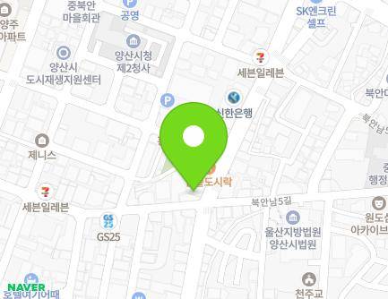 경상남도 양산시 중앙로 165 (북부동, 태백약국) 지도
