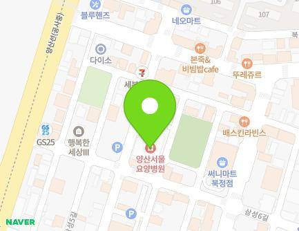 경상남도 양산시 삼성7길 11-14 (북정동, 양산서울요양병원) 지도