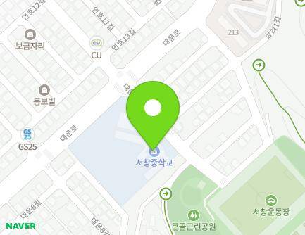 경상남도 양산시 대운9길 8 (삼호동, 서창중학교) 지도