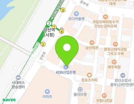 경상남도 양산시 양산역6길 9 (중부동, 비와이씨마트) 지도