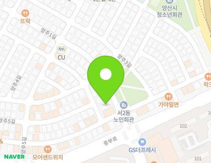 경상남도 양산시 양주1길 7 (중부동, 황토탕) 지도