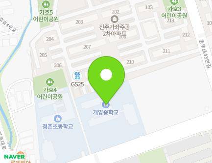 경상남도 진주시 동부로 27 (가좌동, 개양중학교) 지도