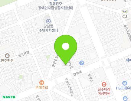 경상남도 진주시 망경로305번길 3 (강남동) 지도