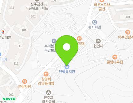 경상남도 진주시 금산면 금산순환로56번길 8 (엔젤유치원) 지도