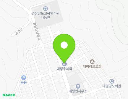 경상남도 진주시 대평면 한들길 52 (대평우체국) 지도