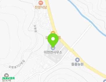 경상남도 진주시 미천면 오방로 731 (미천면사무소) 지도