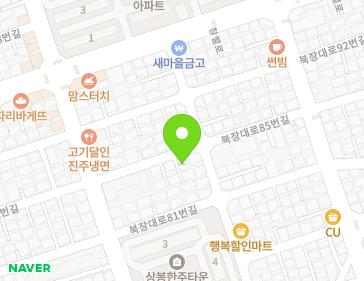 경상남도 진주시 북장대로85번길 13 (상봉동, 스카이빌) 지도