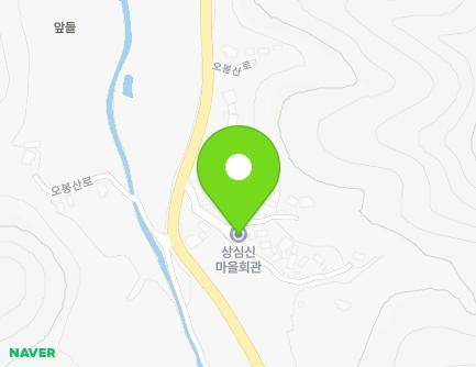 경상남도 진주시 이반성면 오봉산로320번길 7 (상심신마을회관) 지도