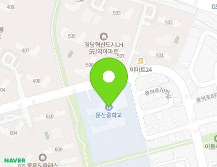 경상남도 진주시 충의로 68 (충무공동, 문산중학교) 지도