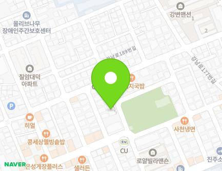 경상남도 진주시 강남로177번길 30-7 (칠암동, 칠암동주민센터) 지도