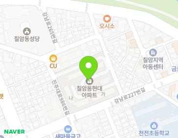 경상남도 진주시 강남로255번길 18 (칠암동, 현대아파트) 지도